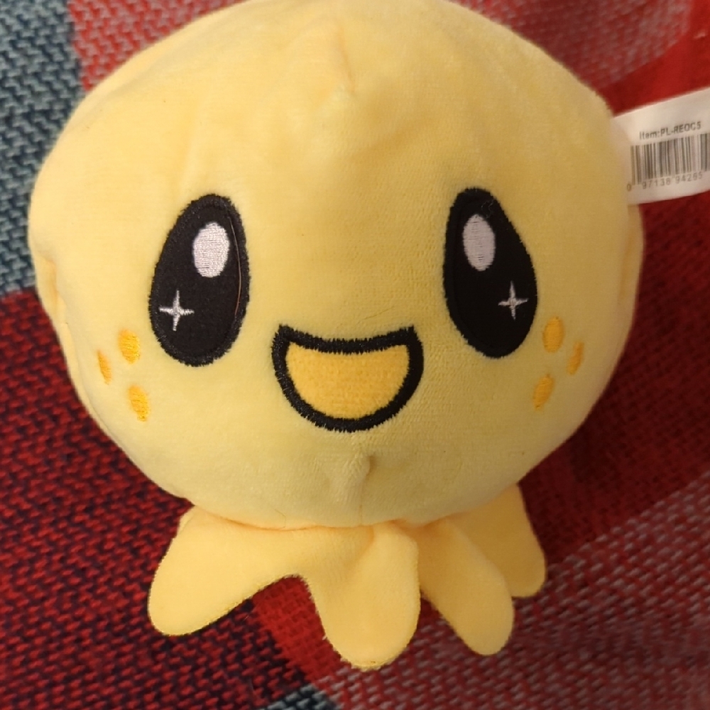 Yellow Plush Octopus Toy